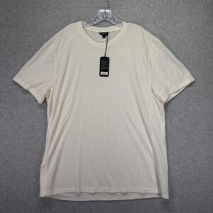 Allbirds Shirt Mens 2XL Natural Run Tee White Merino Wool Blend Athletic Running